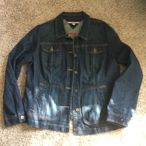 Tommy Hilfiger Dark Wash Denim Jacket - Picture 1 of 13